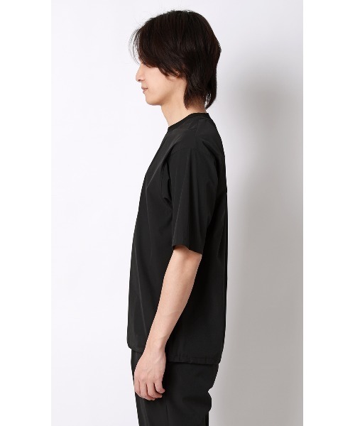AOYAMA(アオヤマ)の「半袖Tシャツ【マルチウェイ】【セットアップ着用可】(Tシャツ/カットソー・メンズ・チャコールグレー/ブラック・S/LL/L/M)」の4枚目の写真