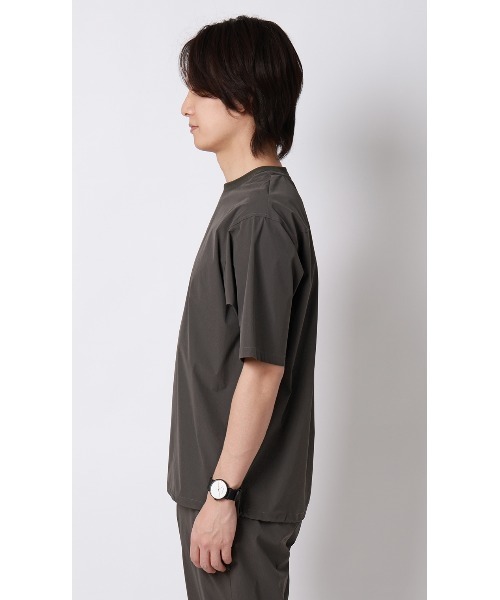 AOYAMA(アオヤマ)の「半袖Tシャツ【マルチウェイ】【セットアップ着用可】(Tシャツ/カットソー・メンズ・チャコールグレー/ブラック・S/LL/L/M)」の17枚目の写真