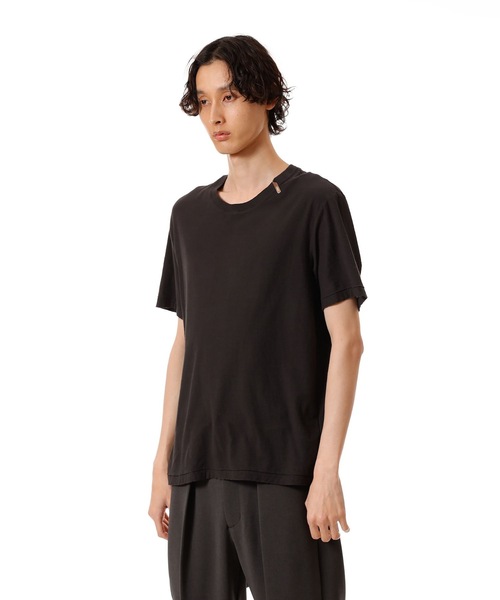 ATTACHMENT（アタッチメント）の「37/1 ラフィージャージー スリムフィット S/S TEE / 37/1 RAFFY JERSEY SLIM FIT S/S TEE（Tシャツ/カットソー・メンズ・ホワイト/ライトグリーン/ブラック・1/2/3/4）」の5枚目の写真