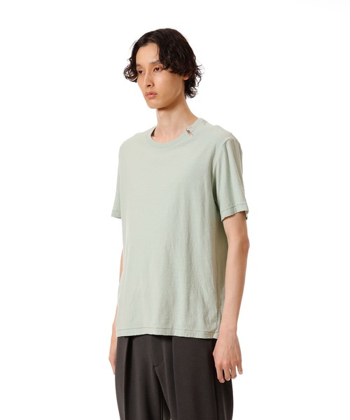 ATTACHMENT（アタッチメント）の「37/1 ラフィージャージー スリムフィット S/S TEE / 37/1 RAFFY JERSEY SLIM FIT S/S TEE（Tシャツ/カットソー・メンズ・ホワイト/ライトグリーン/ブラック・1/2/3/4）」の6枚目の写真