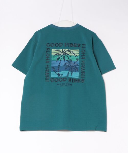 Kahiko(カヒコ)の「【Kahiko】SURF&Palms カハルウメンズTシャツ(Tシャツ/カットソー・メンズ・ホワイト/ブラック/ブルー・FREE)」の3枚目の写真