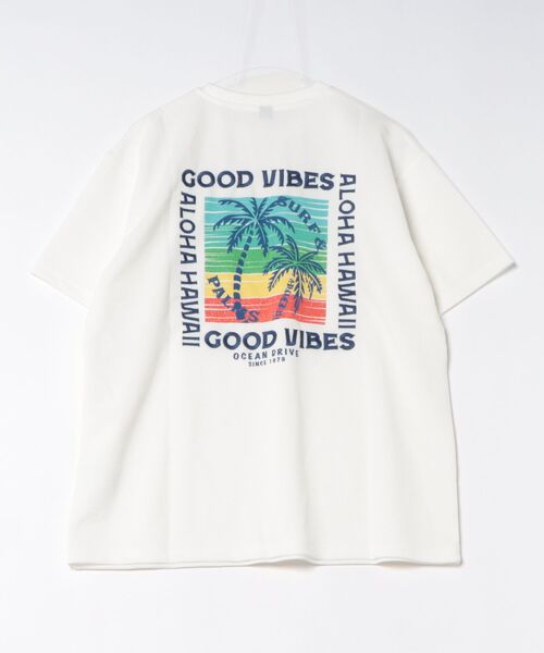 Kahiko(カヒコ)の「【Kahiko】SURF&Palms カハルウメンズTシャツ(Tシャツ/カットソー・メンズ・ホワイト/ブラック/ブルー・FREE)」の8枚目の写真