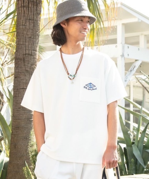 Kahiko(カヒコ)の「【Kahiko】SURF&Palms カハルウメンズTシャツ(Tシャツ/カットソー・メンズ・ホワイト/ブラック/ブルー・FREE)」の6枚目の写真