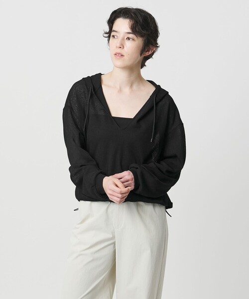 MARW UNITED ARROWS(マルゥ ユナイテッドアローズ)の「<MARW UNITED ARROWS>メッシュ フーデッド プルオーバー(パーカー・レディース・イエロー/ホワイト/ブラック・FREE)」の7枚目の写真