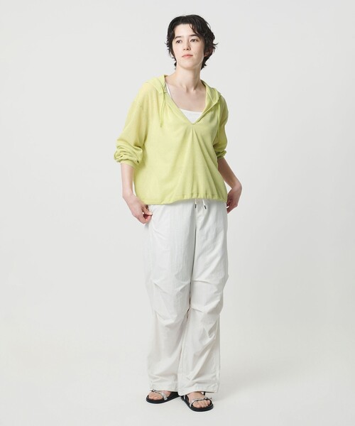 MARW UNITED ARROWS(マルゥ ユナイテッドアローズ)の「<MARW UNITED ARROWS>メッシュ フーデッド プルオーバー(パーカー・レディース・イエロー/ホワイト/ブラック・FREE)」の10枚目の写真