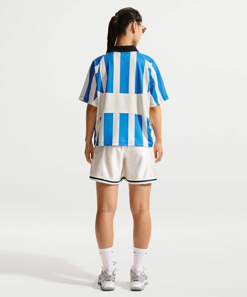 NIKE(ナイキ)の「ナイキ スポーツウェア ウィメンズ オーバーサイズド ジャージー / Nike Sportswear Women's Oversized Jersey IO0914-435 Light Photo Blue(ジャージ・レディース・ブルー・XL/M/L/S/XS)」の5枚目の写真