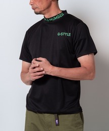 BAYBLO（ベイブロ）の「(SA) ドライ モックネック ロゴプリント 半袖Tシャツ（Tシャツ/カットソー）」