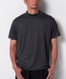 BAYBLO（ベイブロ）の「(SA) ドライ モックネック ロゴプリント 半袖Tシャツ（Tシャツ/カットソー）」