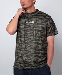 BAYBLO（ベイブロ）の「(SA) ドライ モックネック ロゴプリント 半袖Tシャツ（Tシャツ/カットソー）」