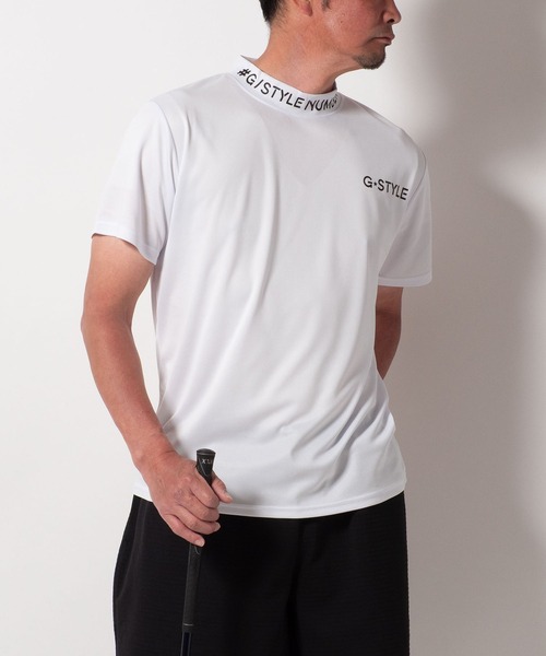 BAYBLO(ベイブロ)の「(SA) ドライ モックネック ロゴプリント 半袖Tシャツ(Tシャツ/カットソー・メンズ・ブルー系1/ブラック系2/ネイビー系2/グリーン系1/ブラック系1/グレー系1/ネイビー系1/ブラック系3/ホワイト系1/ホワイト系2/グレー系2・M/L/LL)」の21枚目の写真