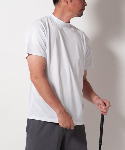 BAYBLO(ベイブロ)の「(SA) ドライ モックネック ロゴプリント 半袖Tシャツ(Tシャツ/カットソー・メンズ・ブルー系1/ブラック系2/ネイビー系2/グリーン系1/ブラック系1/グレー系1/ネイビー系1/ブラック系3/ホワイト系1/ホワイト系2/グレー系2・M/L/LL)」の15枚目の写真