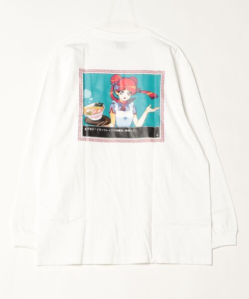 火寺企画（カジキカク）の「8bitチャイナガールロングTシャツ（Tシャツ/カットソー・メンズ・ホワイト/ブラック・X-LARGE）」の5枚目の写真
