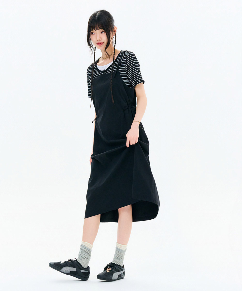 CHASECULT（チェイスカルト）の「女性ストレッチビスチェワンピース-FBRG6176C03（ワンピース・レディース・ブラック・FRE）」の5枚目の写真