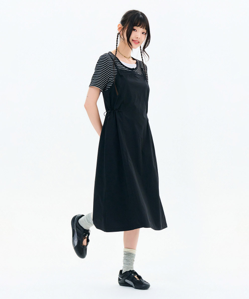 CHASECULT（チェイスカルト）の「女性ストレッチビスチェワンピース-FBRG6176C03（ワンピース・レディース・ブラック・FRE）」の4枚目の写真