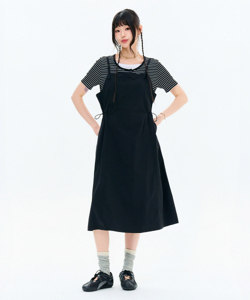 CHASECULT（チェイスカルト）の「女性ストレッチビスチェワンピース-FBRG6176C03（ワンピース・レディース・ブラック・FRE）」の2枚目の写真