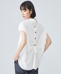 【接触冷感】バッグボタンカットソー
