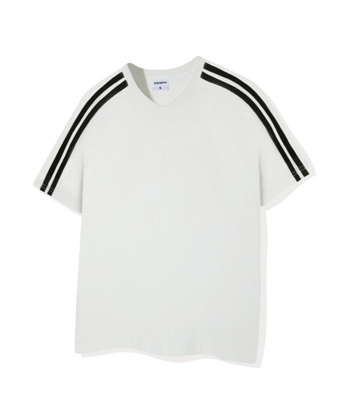 NESPA STUDIO（ネスパスタジオ）の「ヌーベルトラックVネック半袖Tシャツ4カラー[NSSV_1501]（Tシャツ/カットソー・メンズ・アイボリー/ピンク/ネイビー/ブラック・MEDIUM/LARGE/X-LARGE/SMALL）」の12枚目の写真