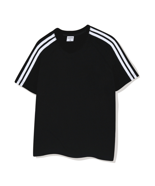 NESPA STUDIO（ネスパスタジオ）の「ヌーベルトラックVネック半袖Tシャツ4カラー[NSSV_1501]（Tシャツ/カットソー・メンズ・アイボリー/ピンク/ネイビー/ブラック・MEDIUM/LARGE/X-LARGE/SMALL）」の8枚目の写真