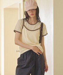 【WEB限定】キャミソール&ショートスリーブ ループニットプルオーバー ウォッシャブル