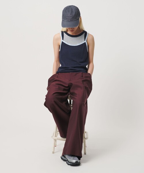 BEAUTY&YOUTH UNITED ARROWS（ビューティーアンドユースユナイテッドアローズ）の「【WEB限定】キャミソール＆ショートスリーブ ループニットプルオーバー ウォッシャブル（ニット/セーター・レディース・ネイビー/オフホワイト/ダークブラウン/ライトピンク・FREE）」の20枚目の写真