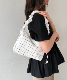 Rejoule | ギャザーハンドル ドット柄ショルダーバッグ(ショルダーバッグ)