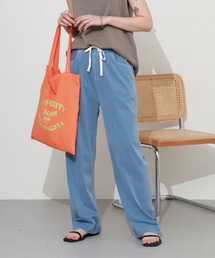 lauleaピグメント加工プルオンパンツ
