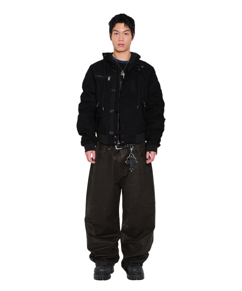 AAKAM(アーカム)の「Button Placket Cotton Ma-1 Jacket (Black)(ブルゾン・レディース・その他・1/2)」の8枚目の写真