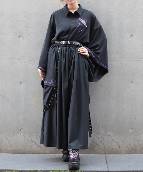 REZEN(リゼン)の「和傘刺繍和袖シャツ(シャツ/ブラウス・メンズ・ターコイズブルー/レッドパープル/ローズ・MEDIUM/LARGE)」の17枚目の写真