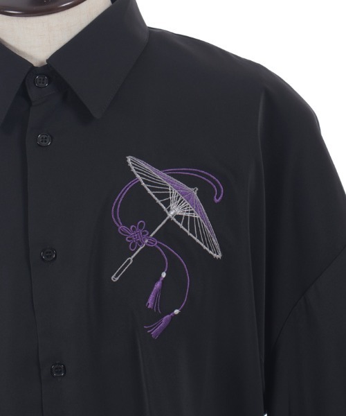REZEN(リゼン)の「和傘刺繍和袖シャツ(シャツ/ブラウス・メンズ・ターコイズブルー/レッドパープル/ローズ・MEDIUM/LARGE)」の22枚目の写真