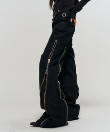 SCHISM INDUCING（スキズムインデューシング）の「CONVERTIBLE ZIP UP JEANS BLACK（デニムパンツ）」