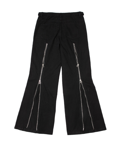 SCHISM INDUCING（スキズムインデューシング）の「CONVERTIBLE ZIP UP JEANS BLACK（デニムパンツ・レディース・その他・MEDIUM/LARGE）」の3枚目の写真