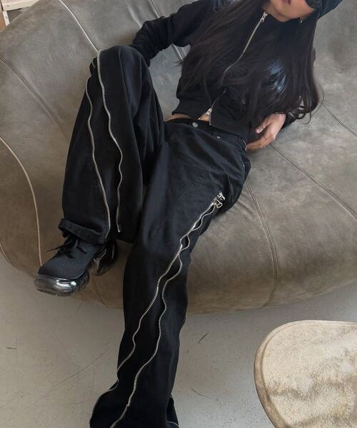 SCHISM INDUCING（スキズムインデューシング）の「CONVERTIBLE ZIP UP JEANS BLACK（デニムパンツ・レディース・その他・MEDIUM/LARGE）」の18枚目の写真