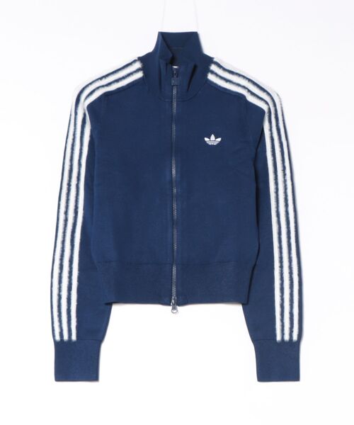 adidas(アディダス)の「ADIDAS ウェア アディダス W KNITTED FIREBIRD TRACKTOP アウター KW2588 DARKBLUE/WHITE(その他アウター・レディース・ブルー・SMALL/MEDIUM/LARGE/X-LARGE)」の1枚目の写真