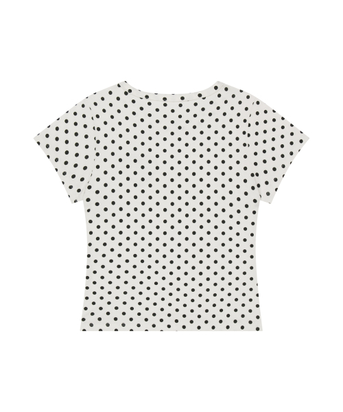 ILLIGO（イリゴ）の「129ドットフィッテッドTシャツブラックドット（Tシャツ/カットソー・レディース・その他・OS）」の2枚目の写真
