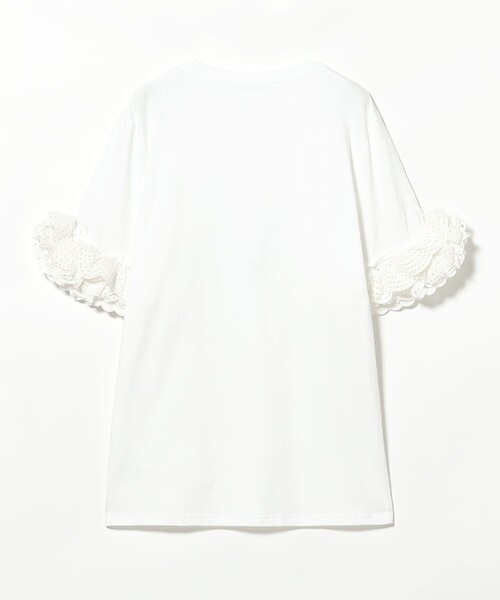 BEAMS COUTURE(ビームスクチュール)の「袖 レース フリル Tシャツ(Tシャツ/カットソー・レディース・ホワイト/ブラック・ONE SIZE)」の15枚目の写真