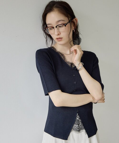DISCOAT(ディスコート)の「【Noka】レイヤードプルオーバー(ニット/セーター・レディース・ネイビー/サックスブルー/オフホワイト・FREE)」の17枚目の写真