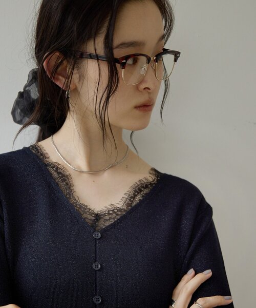 DISCOAT(ディスコート)の「【Noka】レイヤードプルオーバー(ニット/セーター・レディース・ネイビー/サックスブルー/オフホワイト・FREE)」の18枚目の写真