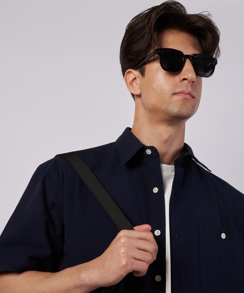 Eddie Bauer(エディーバウアー)の「パックイット シアサッカー 半袖シャツ(シャツ/ブラウス・メンズ・ブラック/ネイビー/ホワイト・M/XXL/S/XL/L)」の9枚目の写真