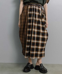 異素材コンビネーションスカート