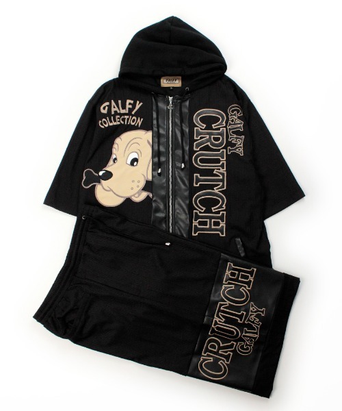 GALFY(ガルフィー)の「『GALFY/ガルフィー』部屋住みSETUP【Z】(セットアップ・レディース・オフホワイト/ブラック・L)」の19枚目の写真