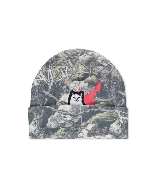 RIPNDIP(リップンディップ)の「LORD NERMAL BEANIE (ALLSTAR TREE CAMO)(ニットキャップ/ビーニー・メンズ・リアルツリーカモ・FREE)」の1枚目の写真