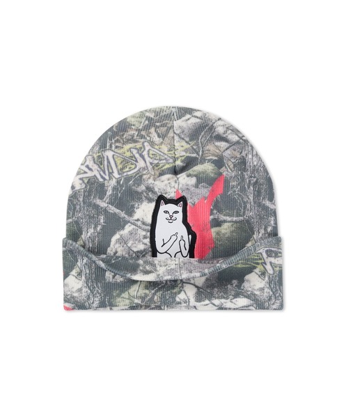RIPNDIP(リップンディップ)の「LORD NERMAL BEANIE (ALLSTAR TREE CAMO)(ニットキャップ/ビーニー・メンズ・リアルツリーカモ・FREE)」の3枚目の写真