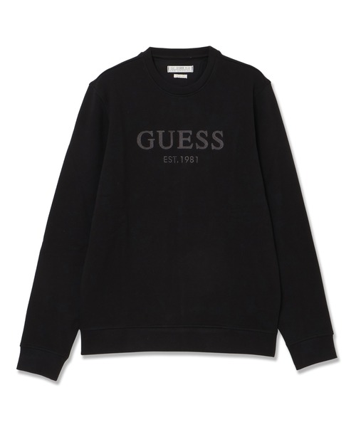 Guess(ゲス)の「BASIC Box Logo Sweatshirt スウェット トレーナー ロゴスウェット(スウェット・メンズ・グレー/ブラック・SMALL/MEDIUM/LARGE/X-LARGE)」の2枚目の写真