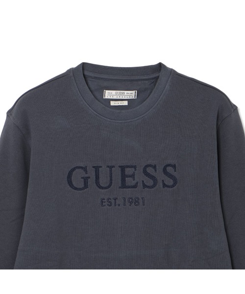 Guess(ゲス)の「BASIC Box Logo Sweatshirt スウェット トレーナー ロゴスウェット(スウェット・メンズ・グレー/ブラック・SMALL/MEDIUM/LARGE/X-LARGE)」の5枚目の写真