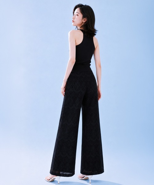 by LEGNA（バイレグナ）の「COOLIFYクロシェレースワイドパンツ（その他パンツ・レディース・ブラック/ホワイト・MEDIUM/LARGE）」の18枚目の写真