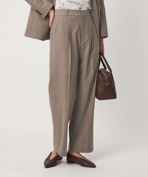 green label relaxing（グリーンレーベルリラクシング）の「［size SHORT/TALLあり］カチリラ ストレート パンツ ウォッシャブル ストレッチ（スラックス・レディース・その他1/ネイビー/モカ・TALL/46/44/38/36/34/SHORT/40/42）」の9枚目の写真