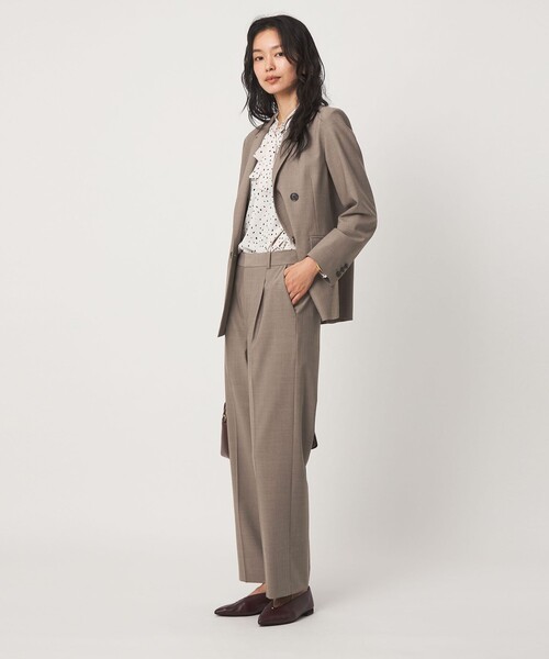 green label relaxing（グリーンレーベルリラクシング）の「［size SHORT/TALLあり］カチリラ ストレート パンツ ウォッシャブル ストレッチ（スラックス・レディース・その他1/ネイビー/モカ・TALL/46/44/38/36/34/SHORT/40/42）」の10枚目の写真