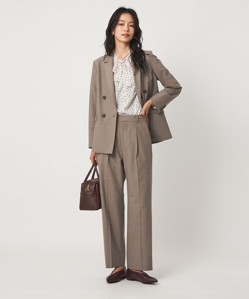 green label relaxing（グリーンレーベルリラクシング）の「［size SHORT/TALLあり］カチリラ ストレート パンツ ウォッシャブル ストレッチ（スラックス・レディース・その他1/ネイビー/モカ・TALL/46/44/38/36/34/SHORT/40/42）」の11枚目の写真