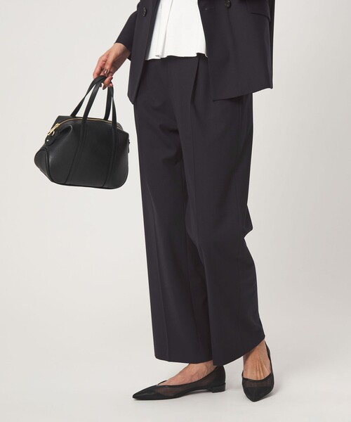 green label relaxing（グリーンレーベルリラクシング）の「［size SHORT/TALLあり］カチリラ ストレート パンツ ウォッシャブル ストレッチ（スラックス・レディース・その他1/ネイビー/モカ・TALL/46/44/38/36/34/SHORT/40/42）」の12枚目の写真