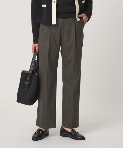 green label relaxing（グリーンレーベルリラクシング）の「［size SHORT/TALLあり］カチリラ ストレート パンツ ウォッシャブル ストレッチ（スラックス・レディース・その他1/ネイビー/モカ・TALL/46/44/38/36/34/SHORT/40/42）」の18枚目の写真